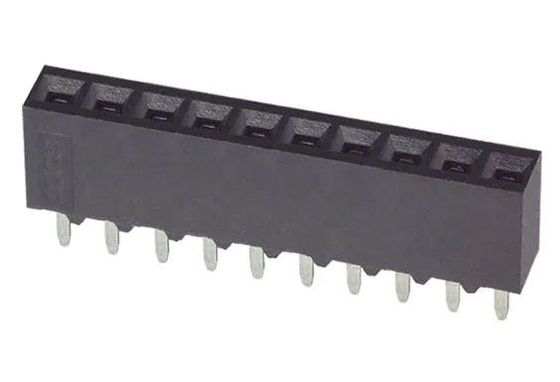 5-535541-8 10 위치 용기 커넥터 0.100 &quot; (2.54mm) 구멍 금을 통해