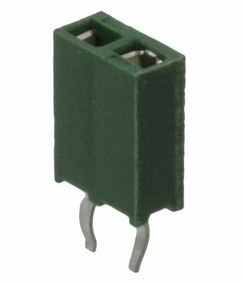 215297-2 2 위치 용기 커넥터 0.100&quot; (2.54mm) 홀 골드를 통해
