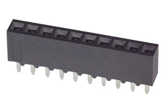 5-535541-8 10 위치 용기 커넥터 0.100 &quot; (2.54mm) 구멍 금을 통해